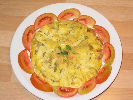 Frittata perfetta con la funzione crisp del microonde